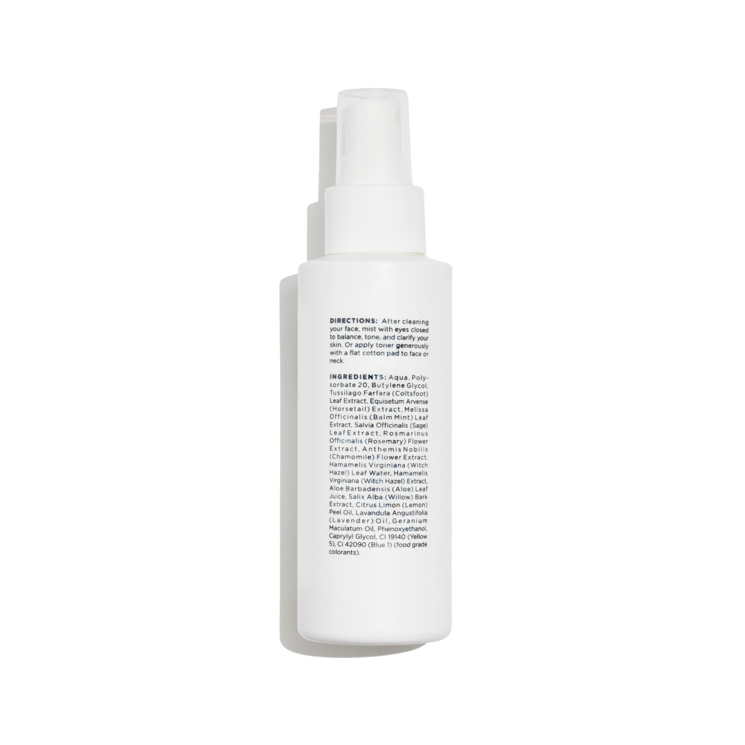 Pure For Men Facial Mist Product Label